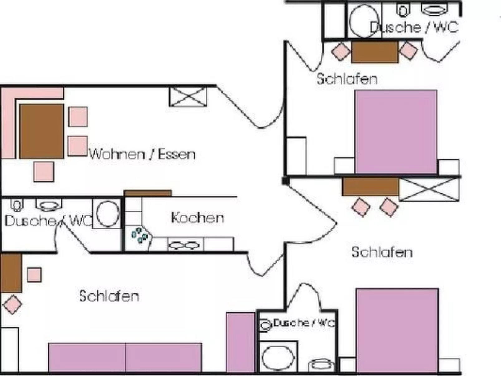 Wohnung in Creglingen mit Terrasse und Garten