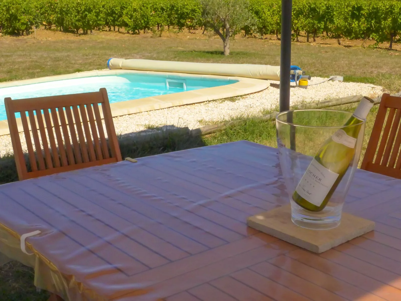 Mit eigenem Pool-Buiten