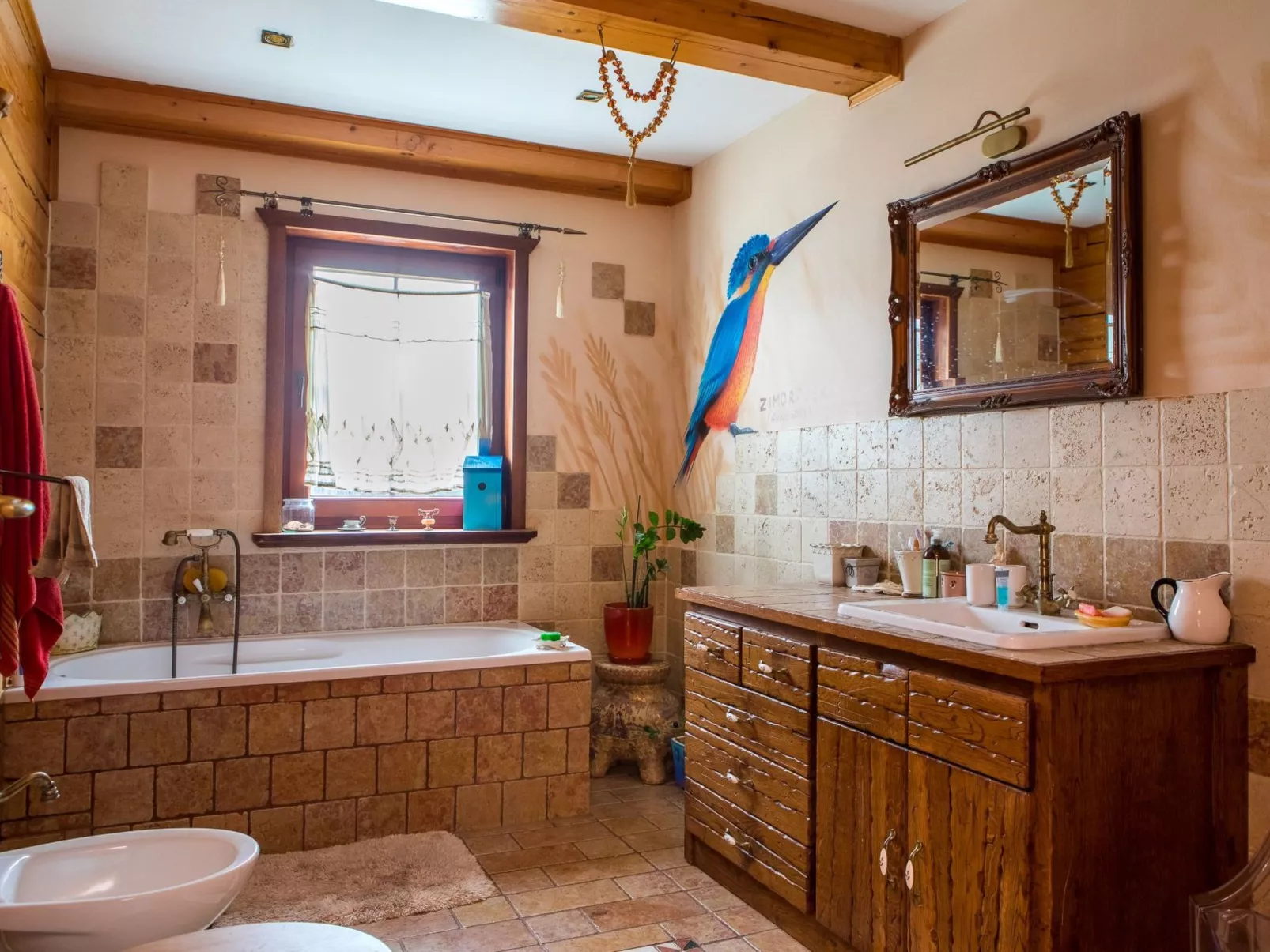 Saunabereich in Kepa - Vogelhaus