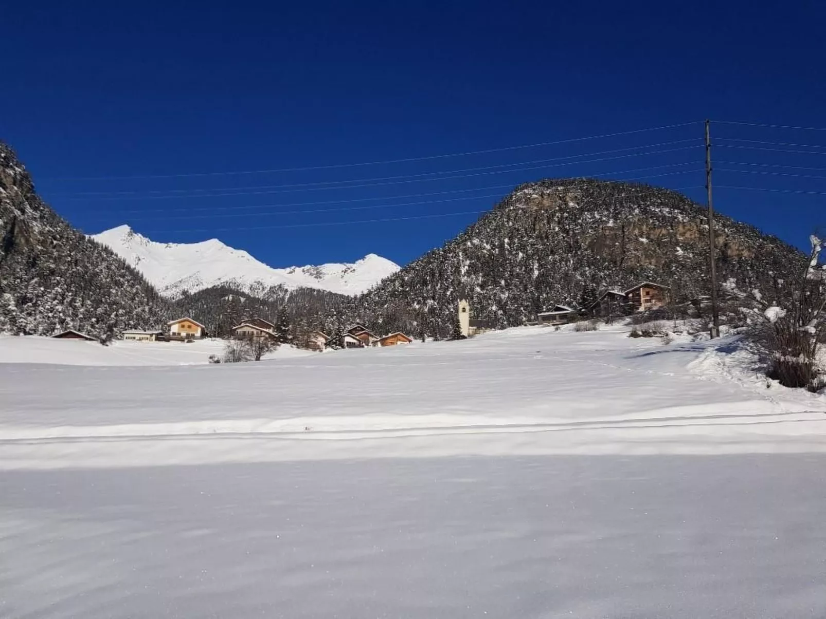 Blick auf herrliche Bergwelt