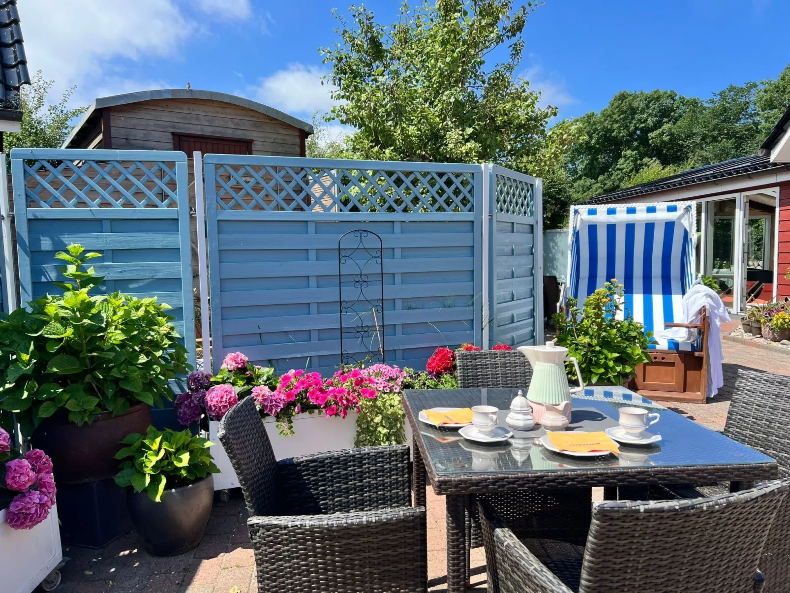 Gemütliche Wohnung für 2 Personen mit Gartensauna