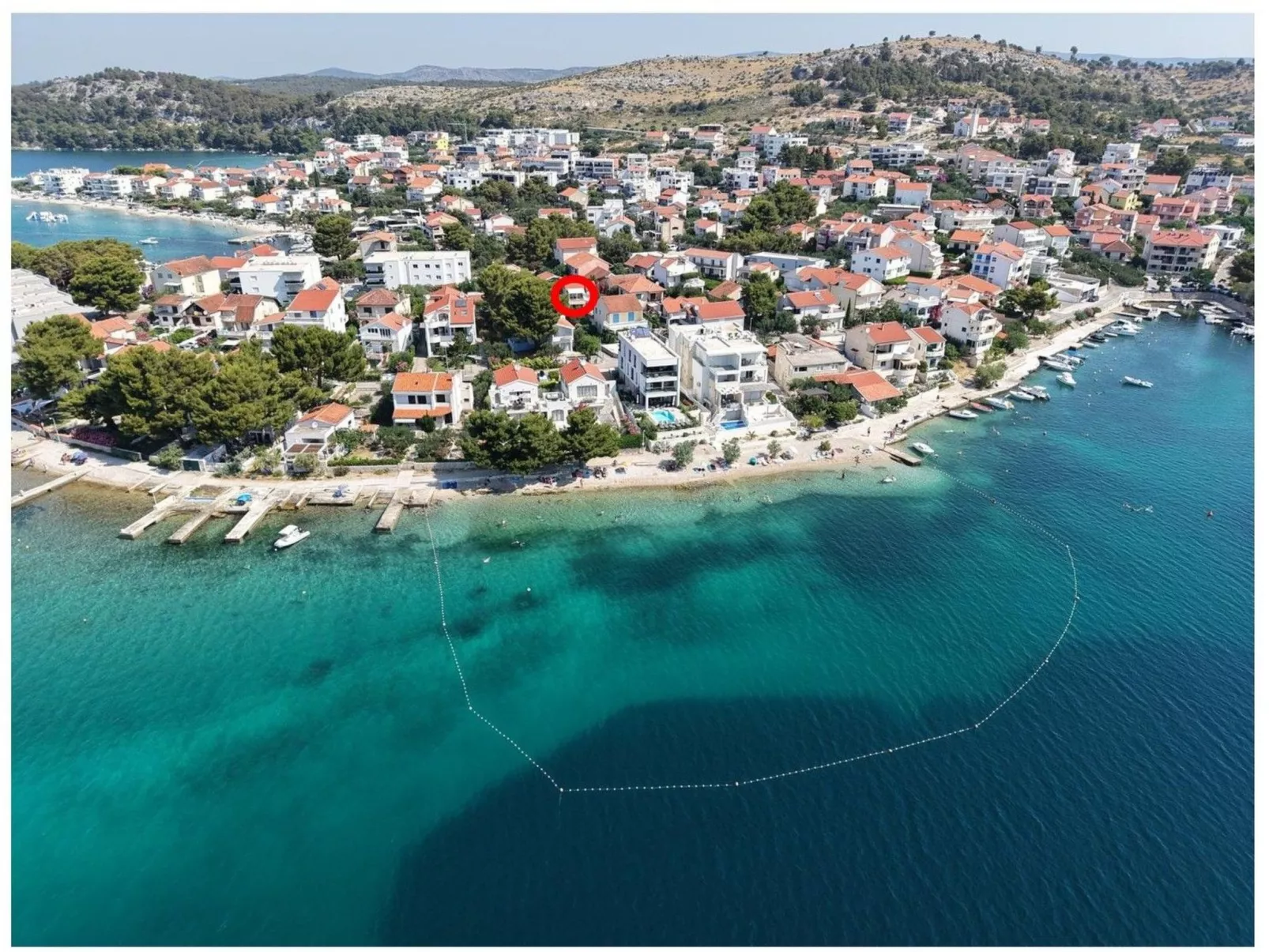 Für 3 Personen  + 1 Kind ca. 68 m&sup2; in Žaboric, Dalmatien (Gespanschaft Sib