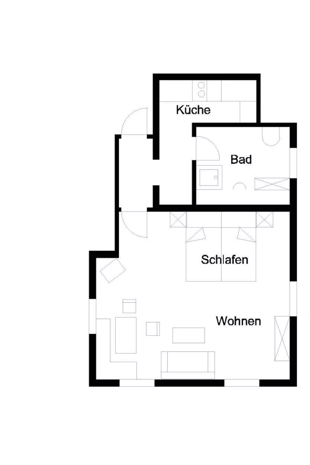 Nette Wohnung in Garitz mit Garten und Terrasse