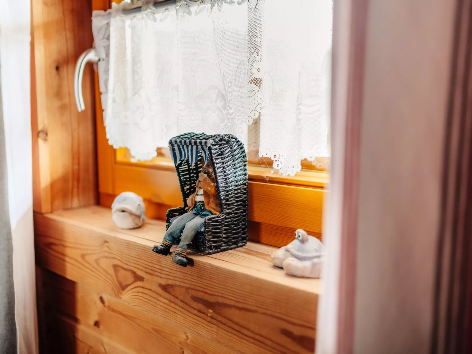 Wunderschönes Blockhaus mit Terrasse - Binnen