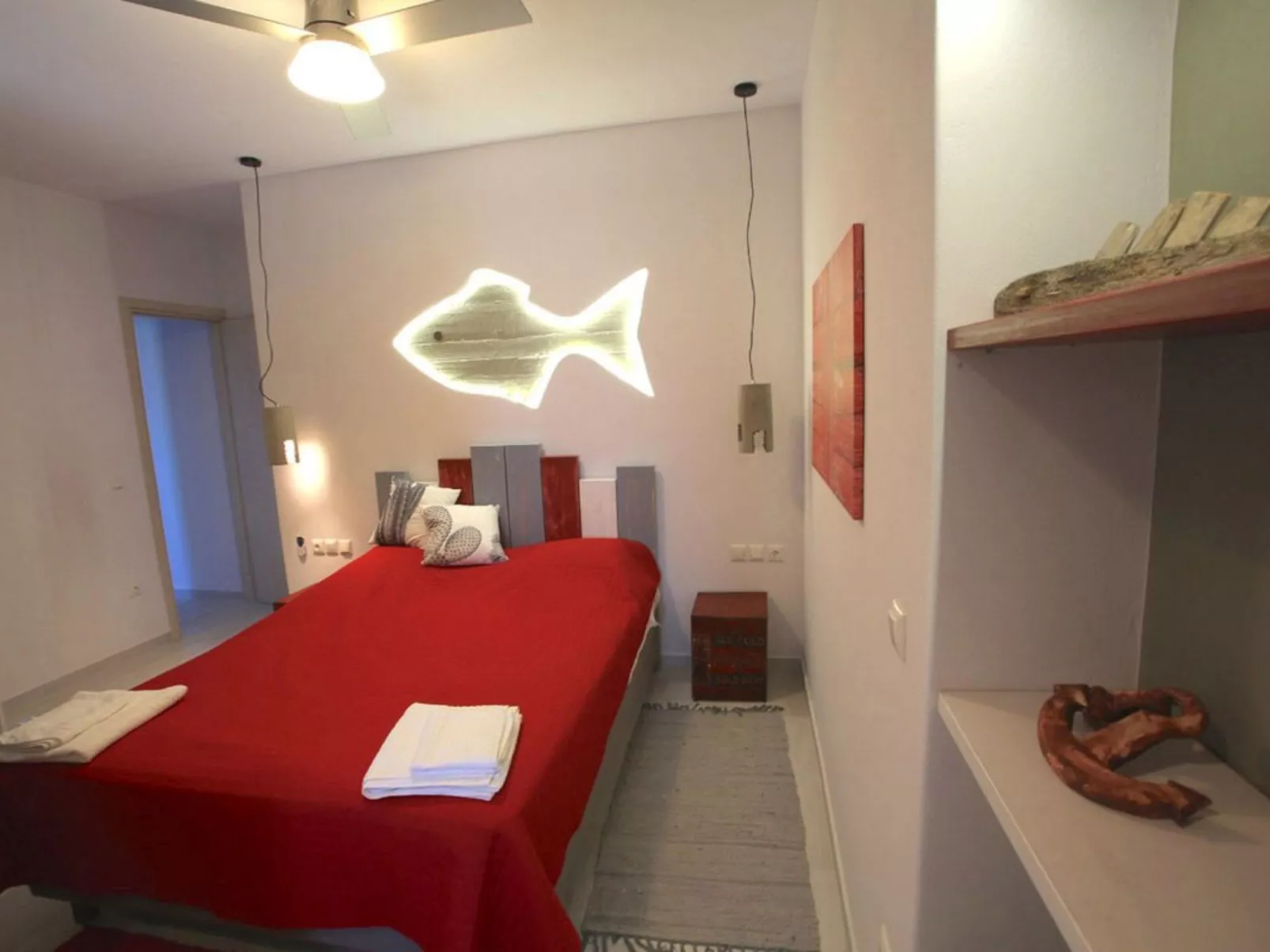 Ruhig gelegene Wohnung mit Meerblick an einem abgelegenen Strand-Binnen