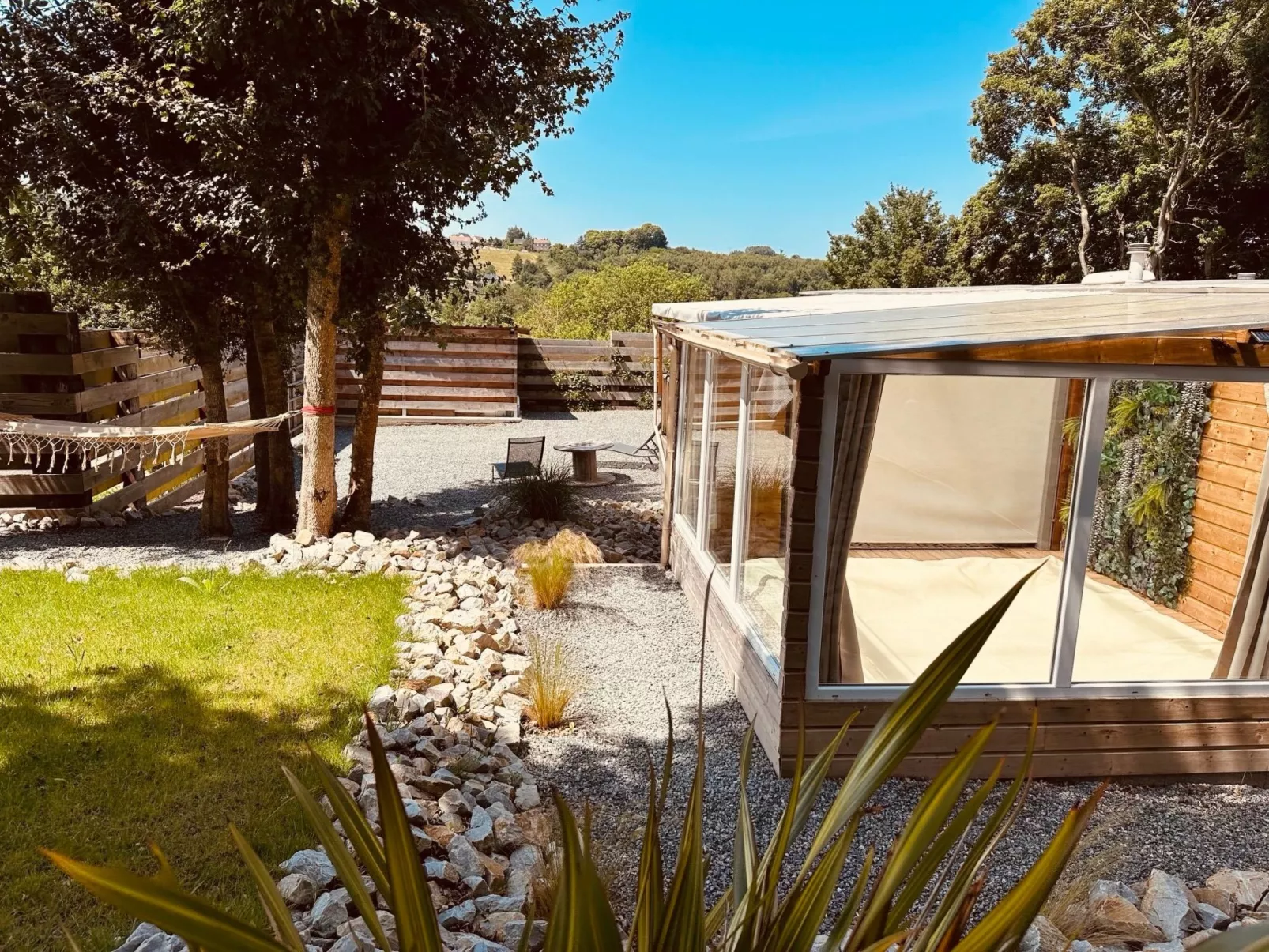 Mobilheim mit privatem Premium-Jacuzzi