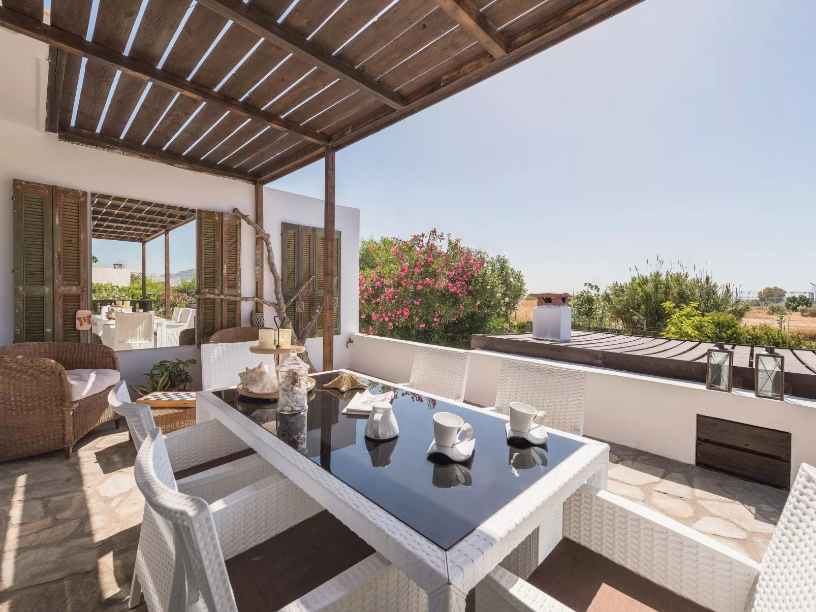 Villa Sofia neben dem Strand von Afandou-Buiten