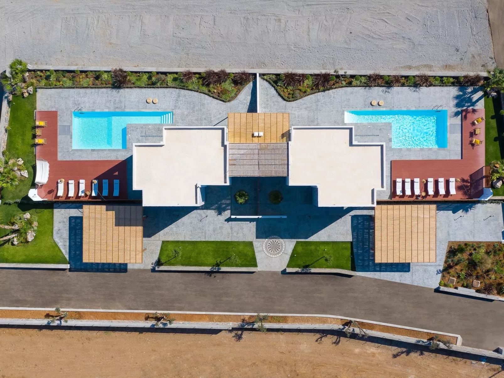 Villa Pounentis auf einem Hügel in Lachania-Binnen