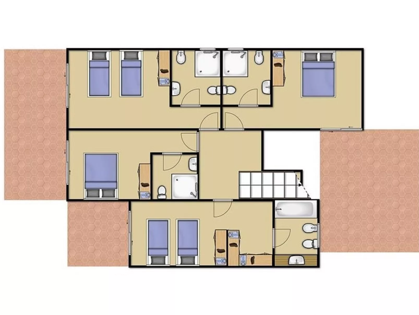 Chalet "Villa Oceano" mit privatem Pool-Binnen