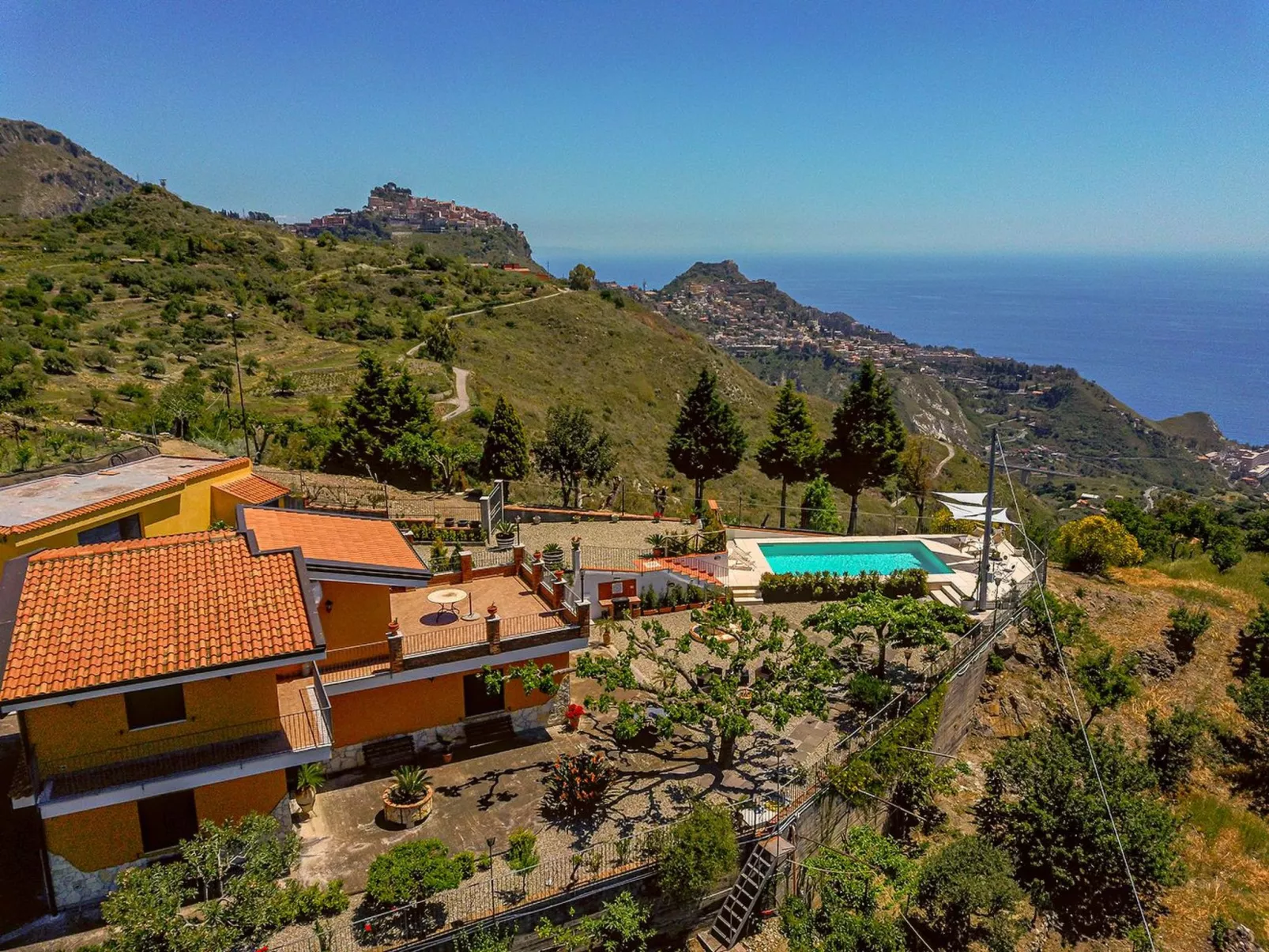 In Castelmola mit Privatem Pool