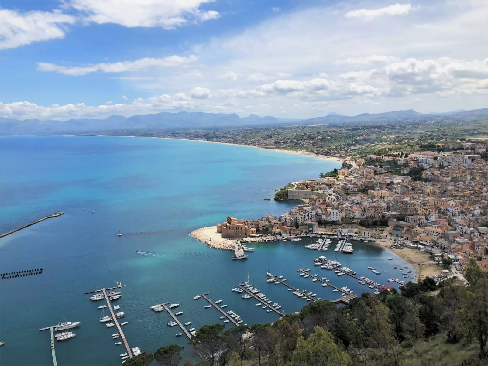 In Castellammare Del Golfo mit Großem Garten und Panoramablick-Omgeving
