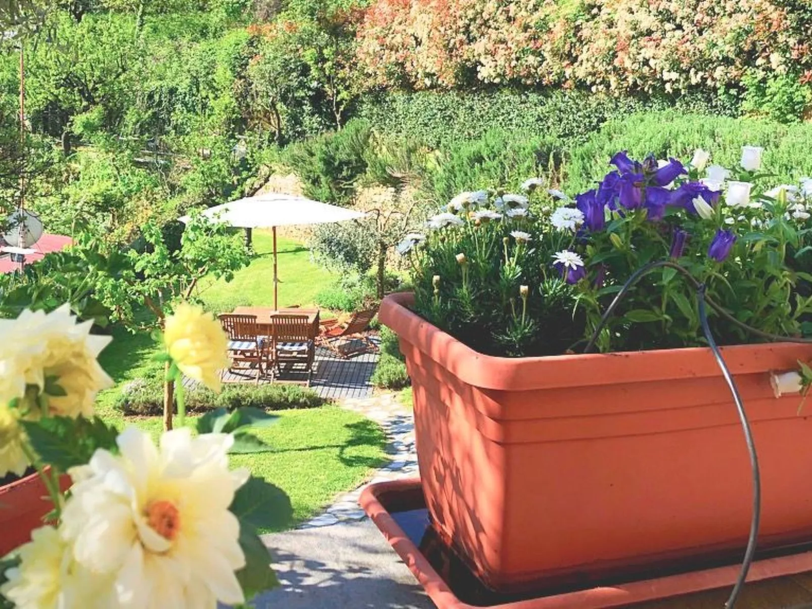 Wohnung mit privatem Garten in Villa