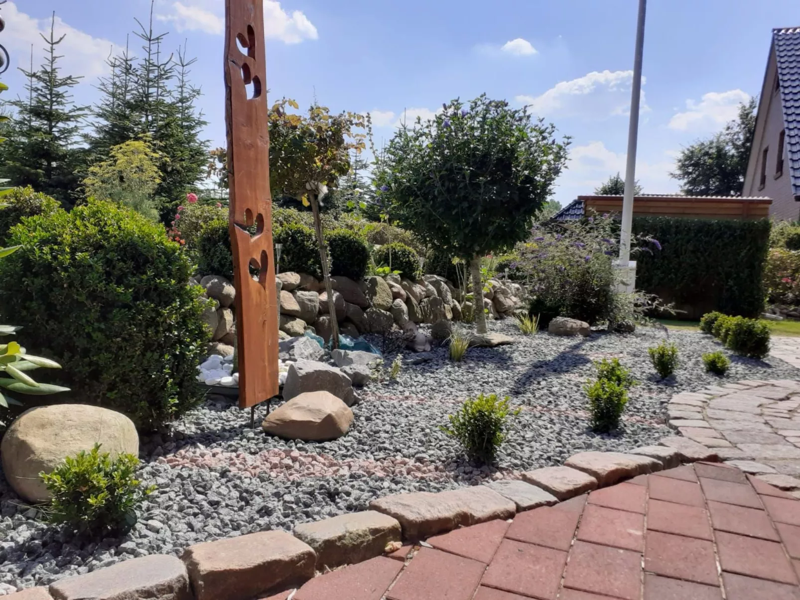 Appartement in Nindorf mit Garten-Buiten