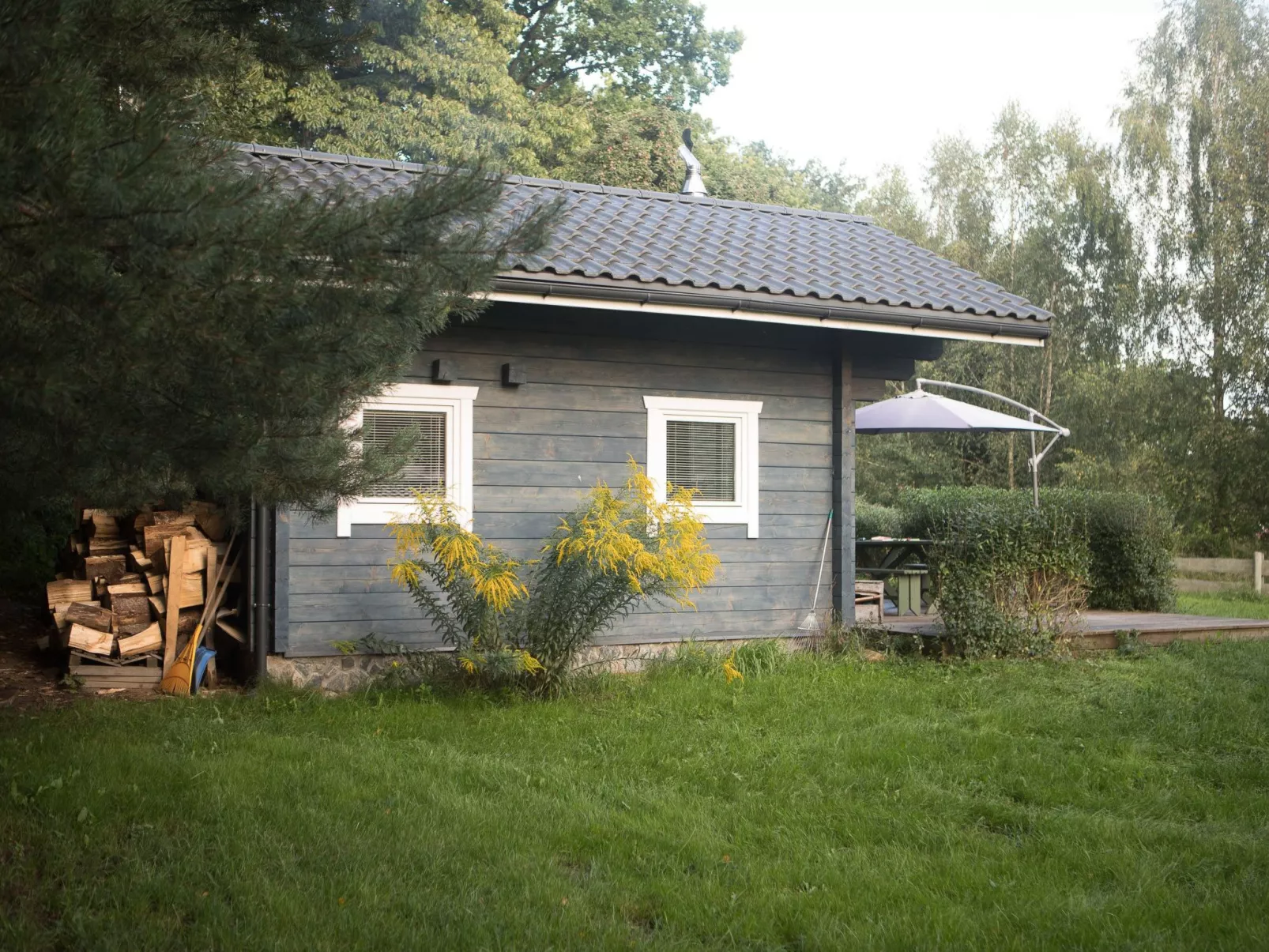 Saunabereich im Circle - Blue House-Buiten