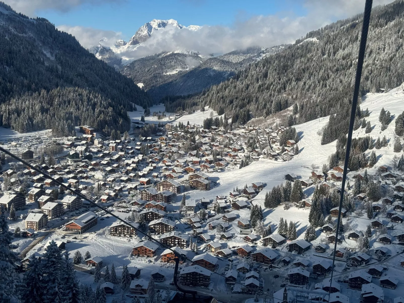 Morgins 6P, Ski-in Ski-out, Parkplatz, zentral, WiFI-Binnen