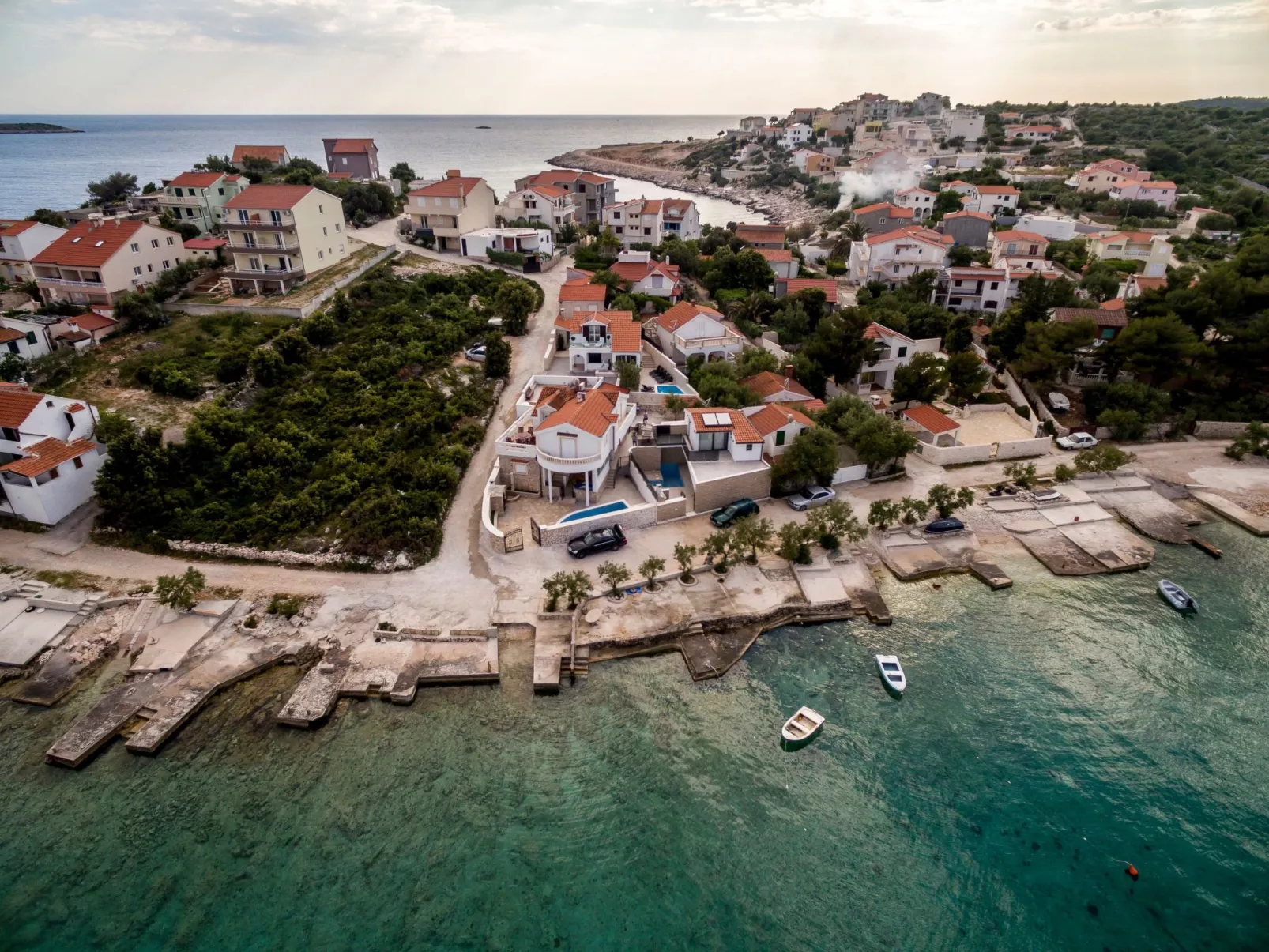 Mit Privatpool für 9 Personen ca. 95 m&sup2; in Sevid, Adriaküste Kroatien (Tro-Buiten