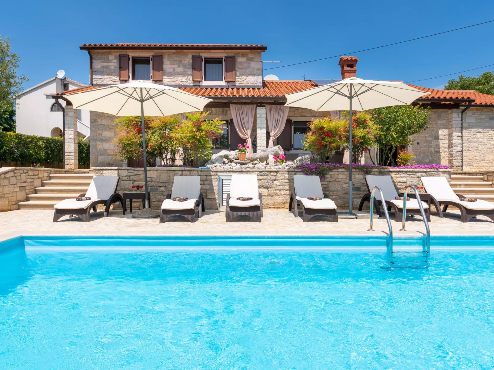 Landhaus Villa Casa Danijel mit Pool und Meerblick-Buiten