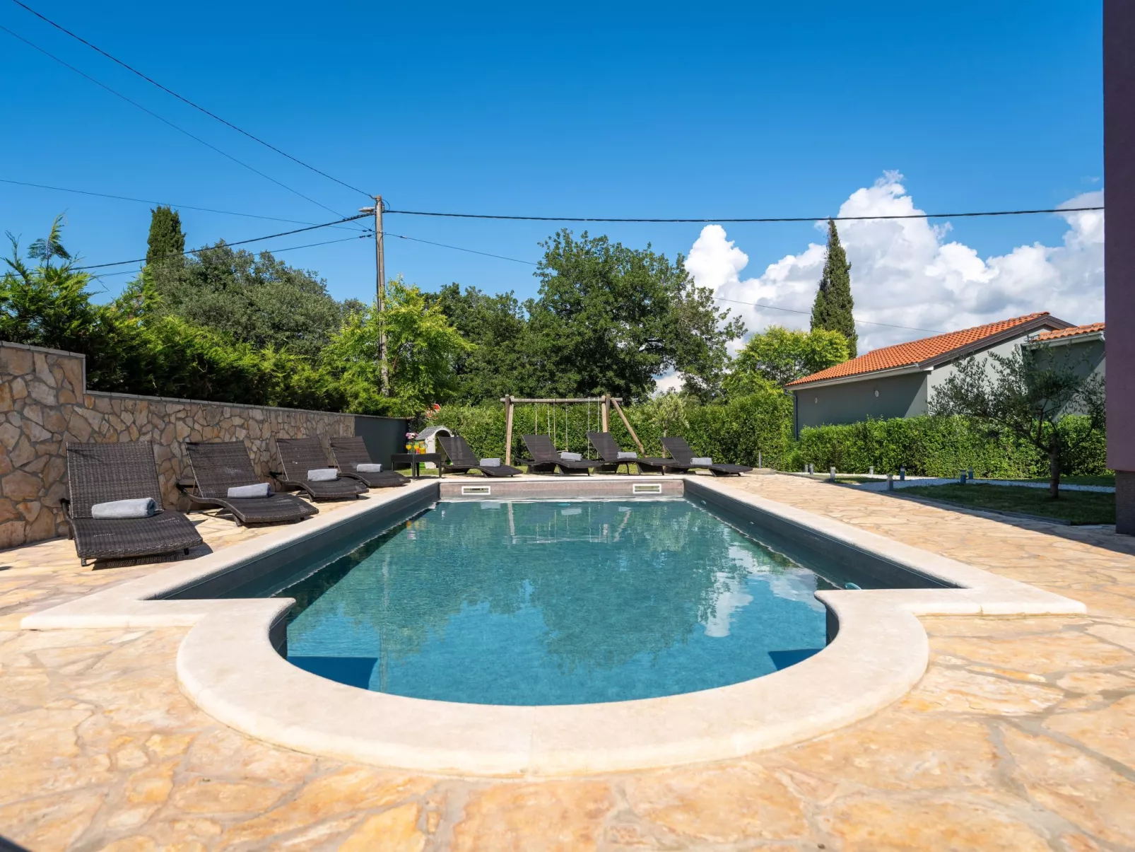 Casa Viola mit Pool, unweit von Lanterna Resort-Buiten