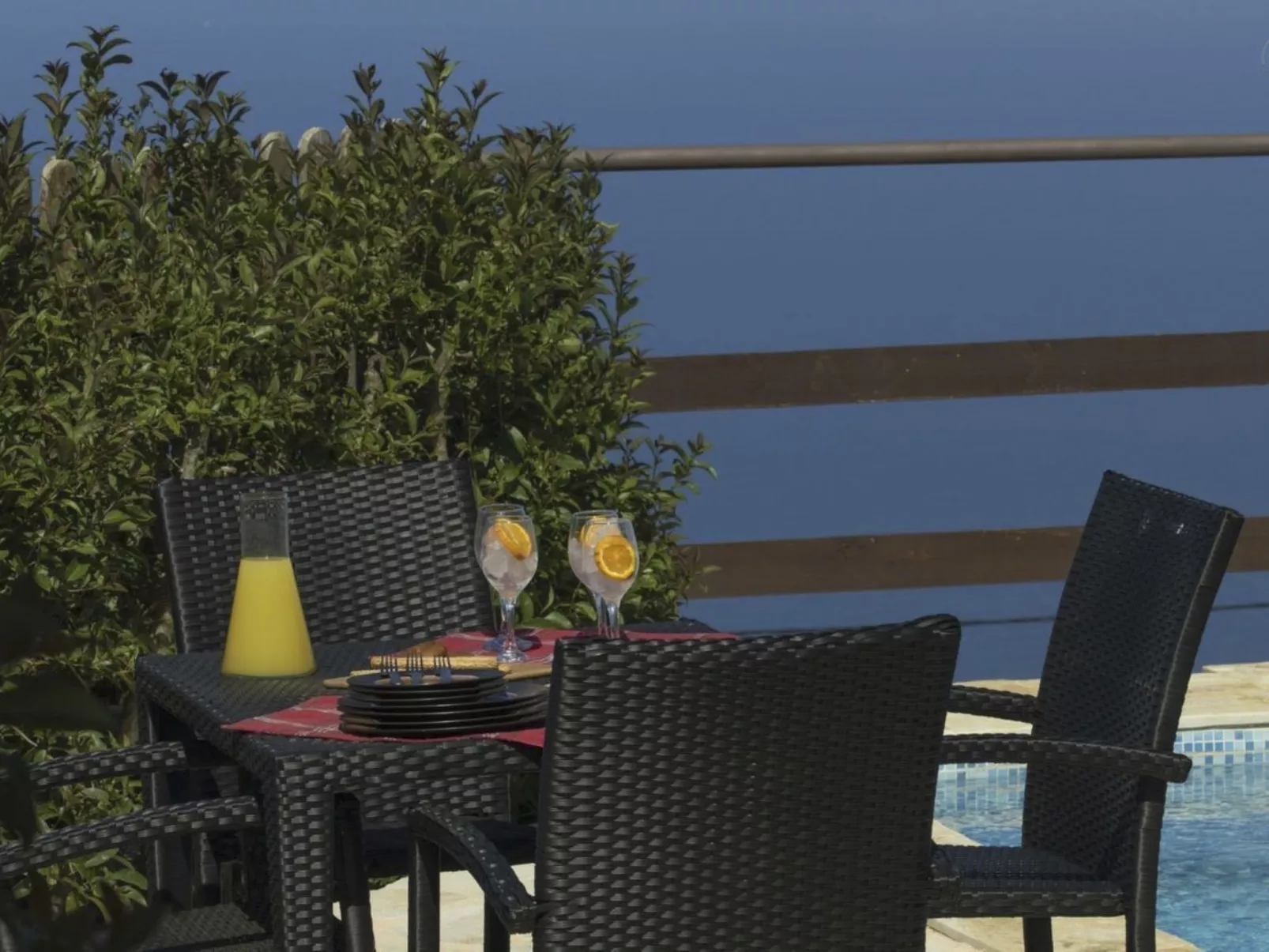 Schönes Haus in Apollonii mit privatem Pool-Buiten