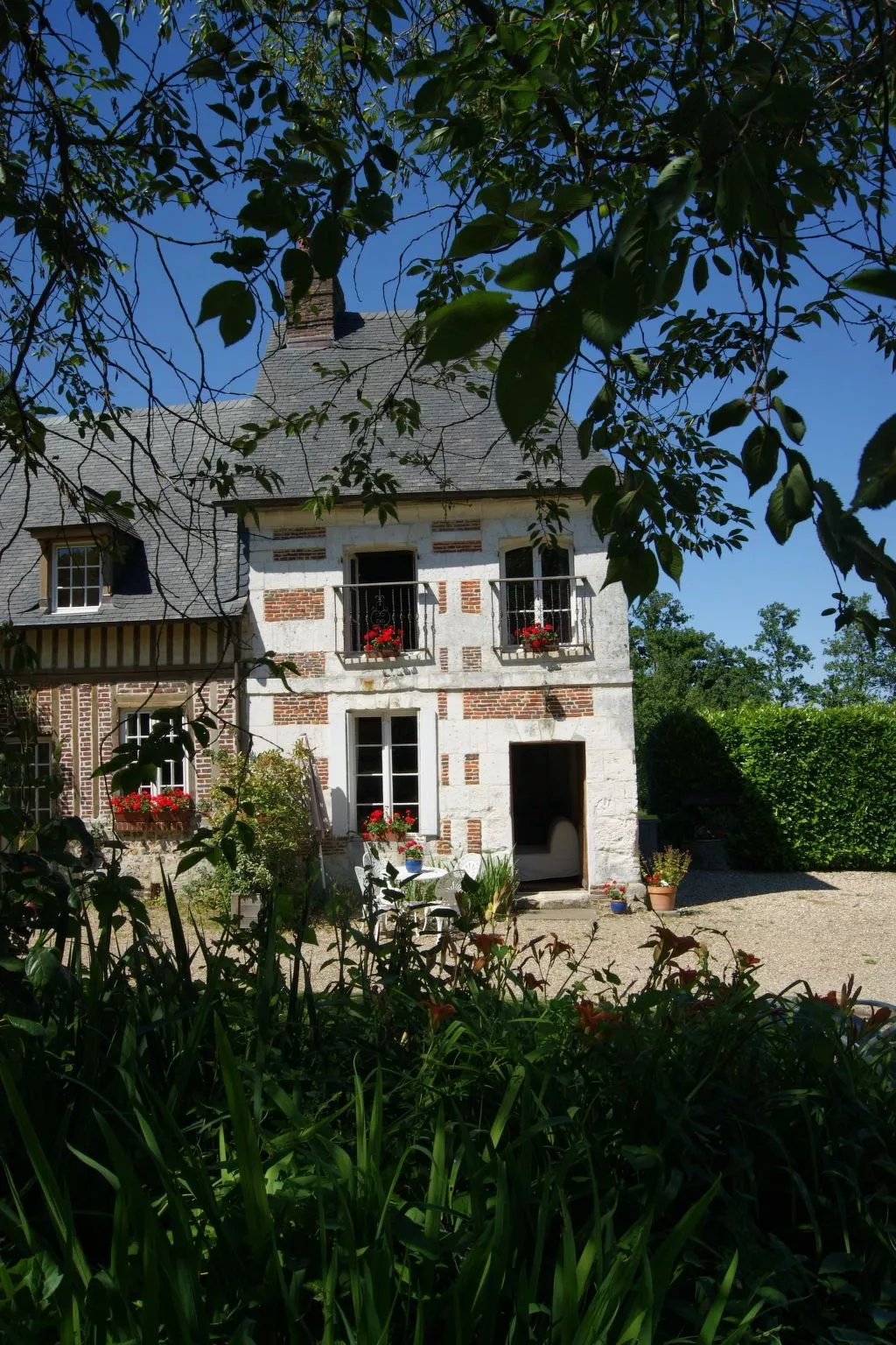 Charmante normannische Ferienwohnung Les chataigniers 2 Zimmer-Binnen
