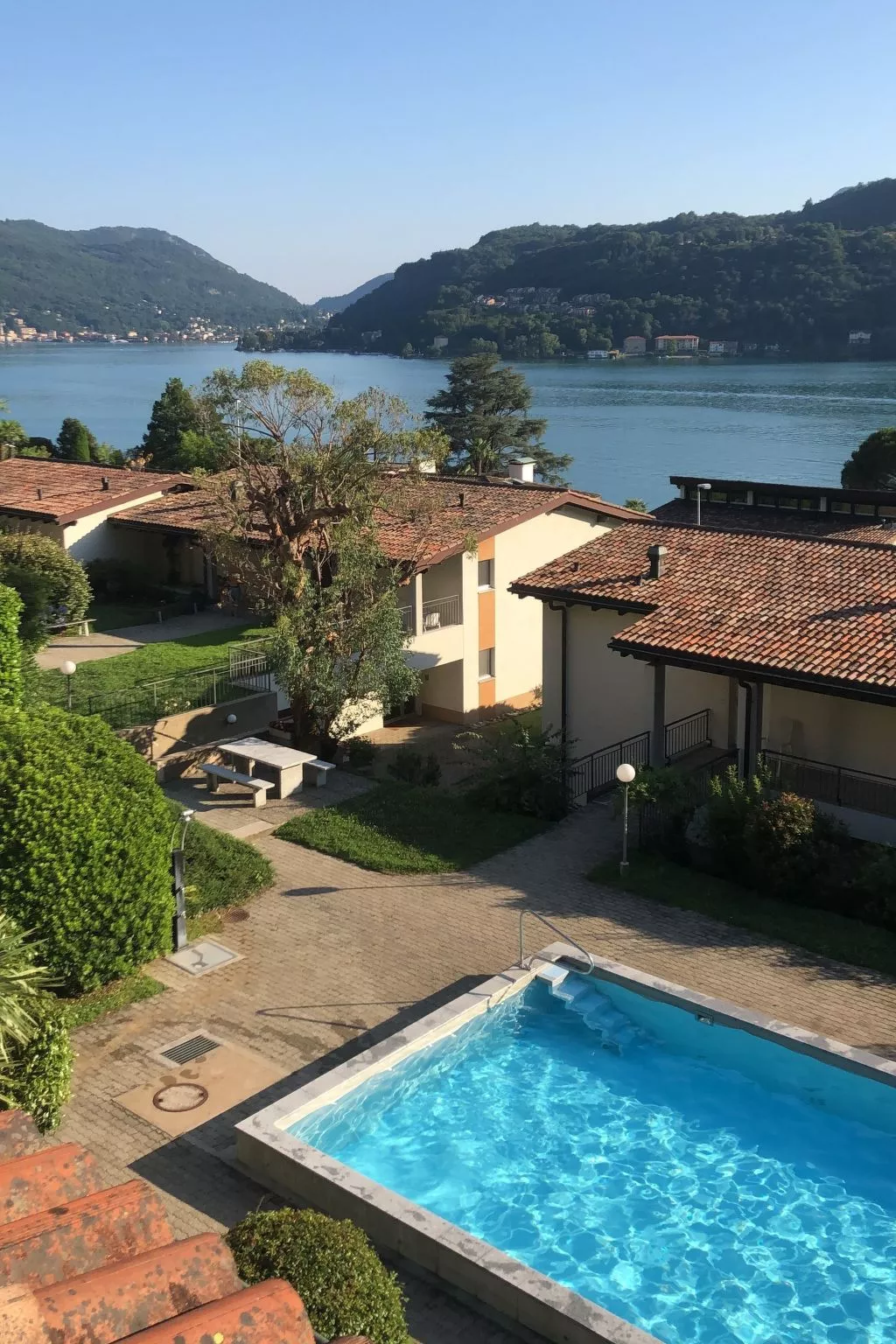 3.5 Zi - Ferienwohnung Miralago Morcote-Buiten