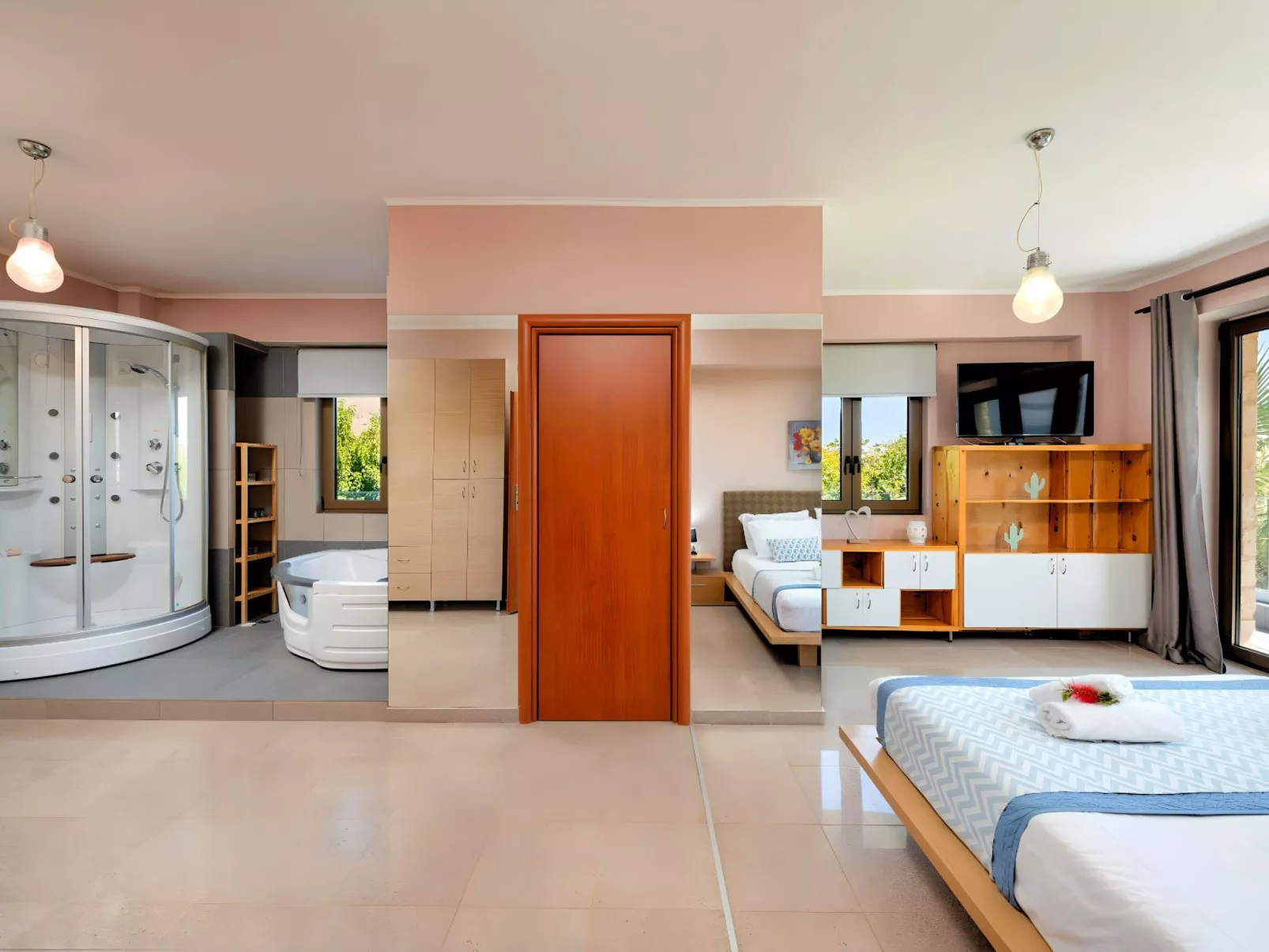 Mirsini Villa Privater Pool Jacuzzi-Binnen