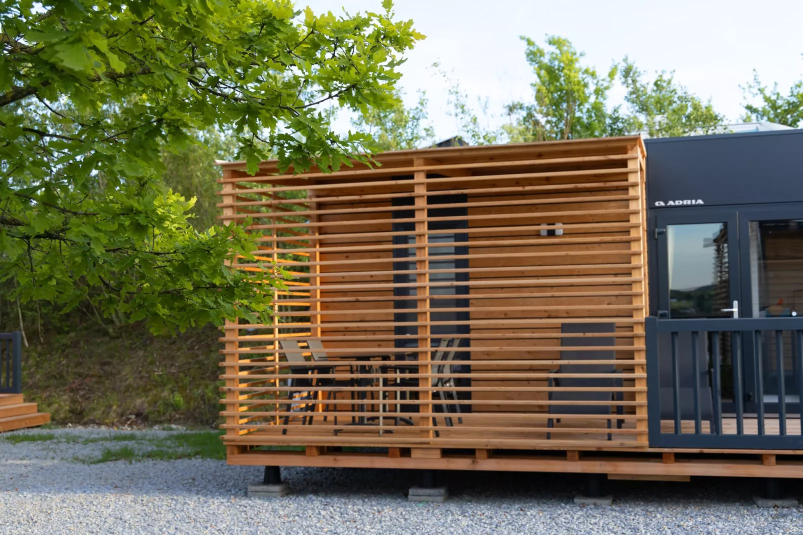 MobileHome Typ B-Buitenkant zomer