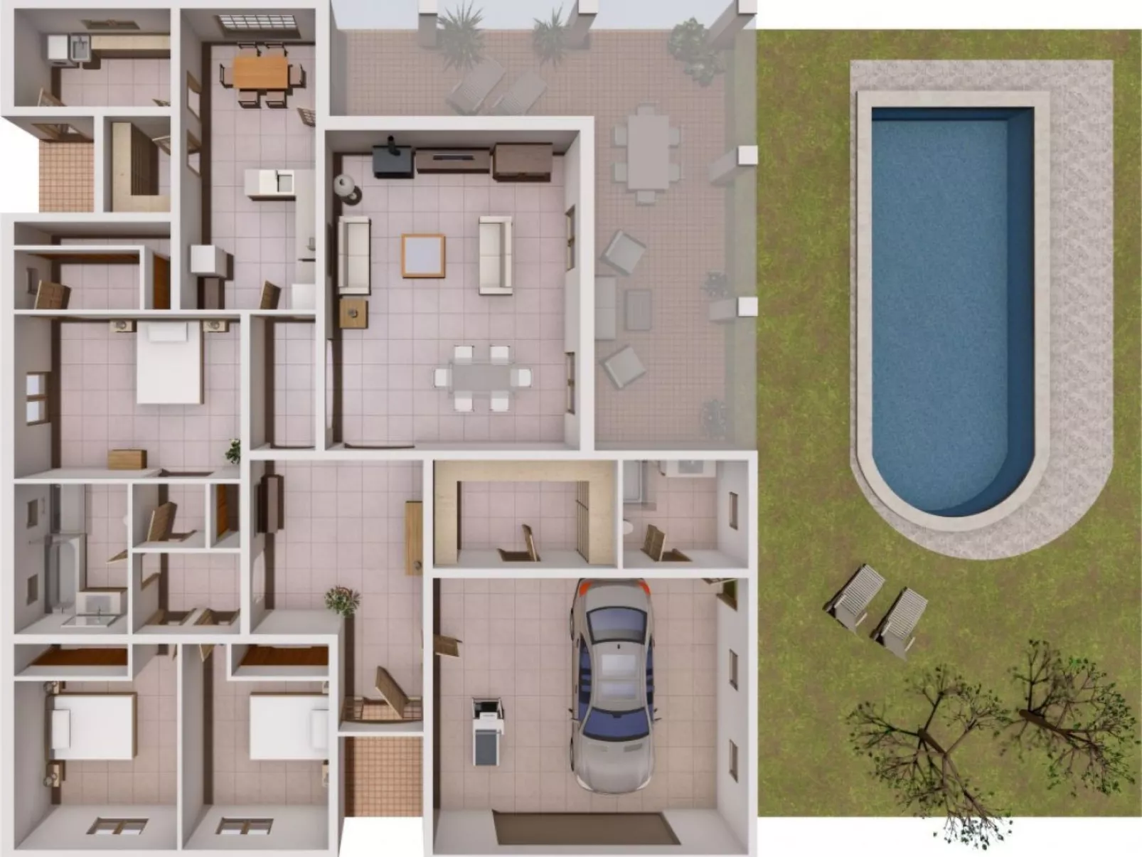 Finca Alegria-Binnen