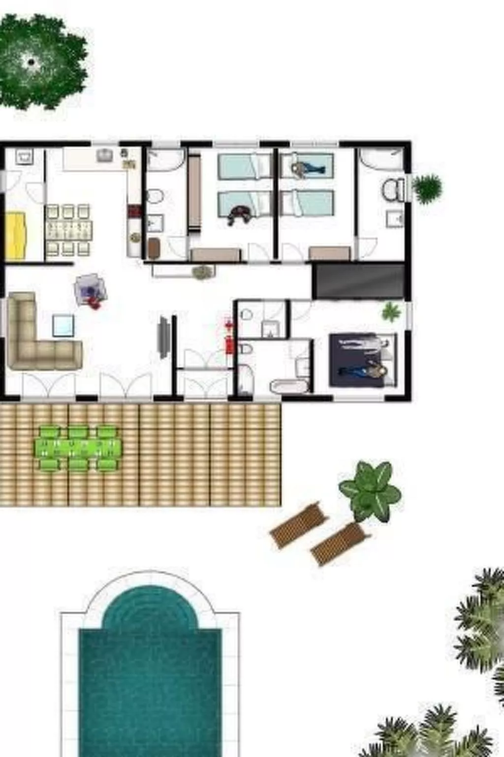 Villa Vista Verde mit Pool und Garten-Binnen