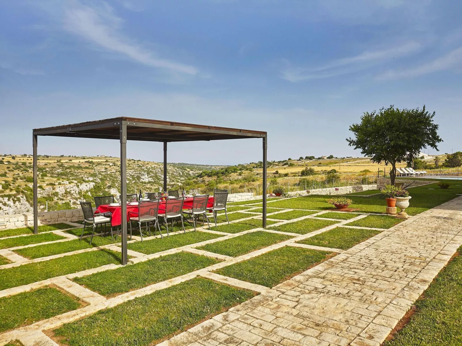 Komfortable Villa Castello - Blick auf Cava d'Ispica-Image-tags.info