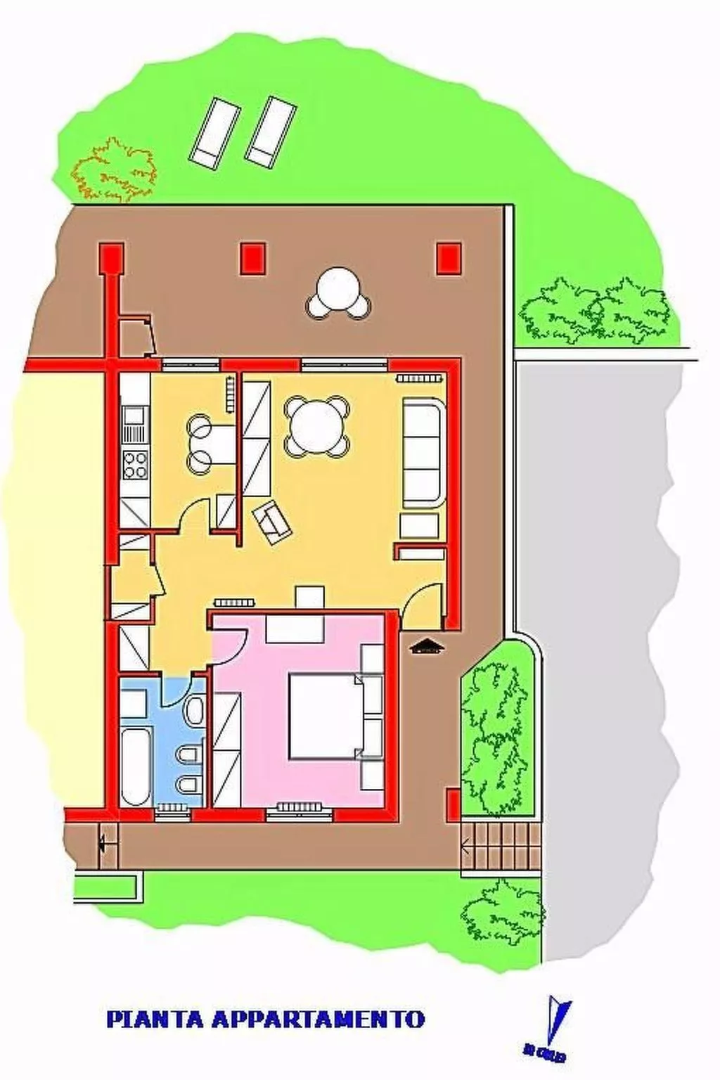 Wohnung mit Garten in der Nähe des Lago Maggiore-Image-tags.info