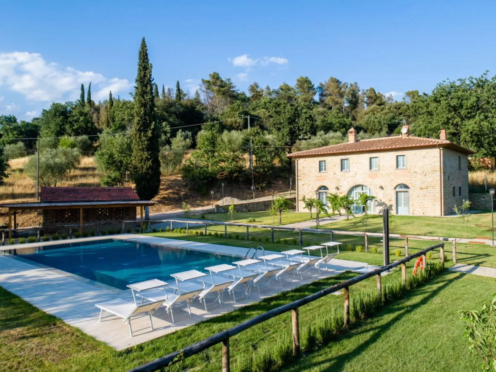 Elegante Villa mit privatem Pool in der Nähe von Cortona-Buiten