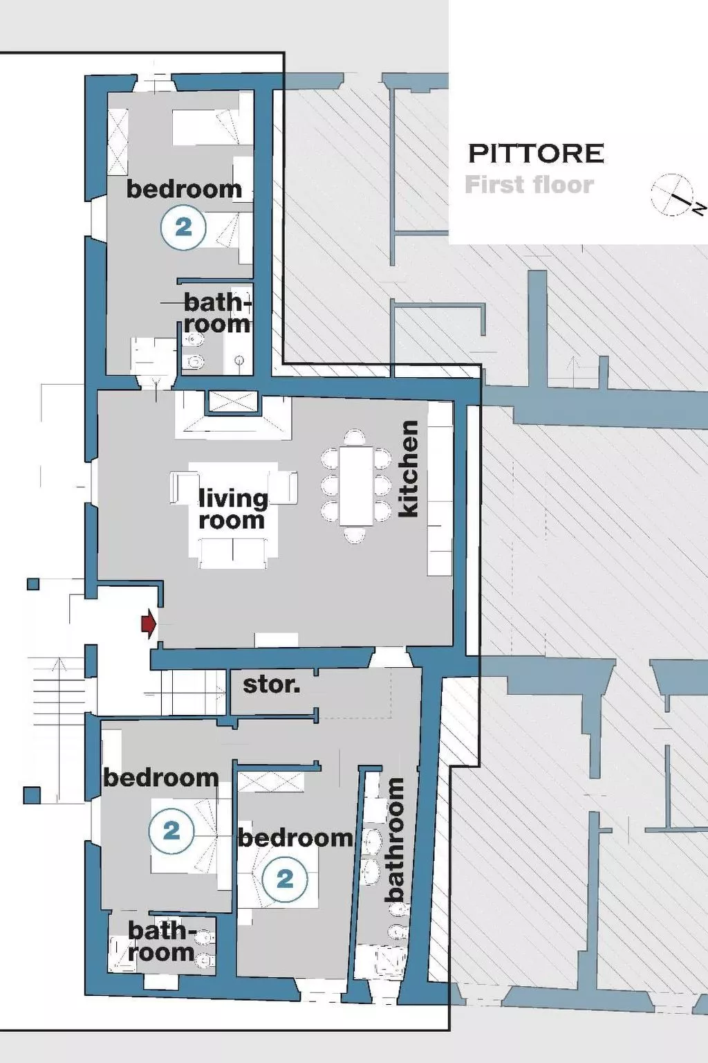 Geräumige Wohnung mit 3 Schlafzimmern und 3 Bädern-Image-tags.info