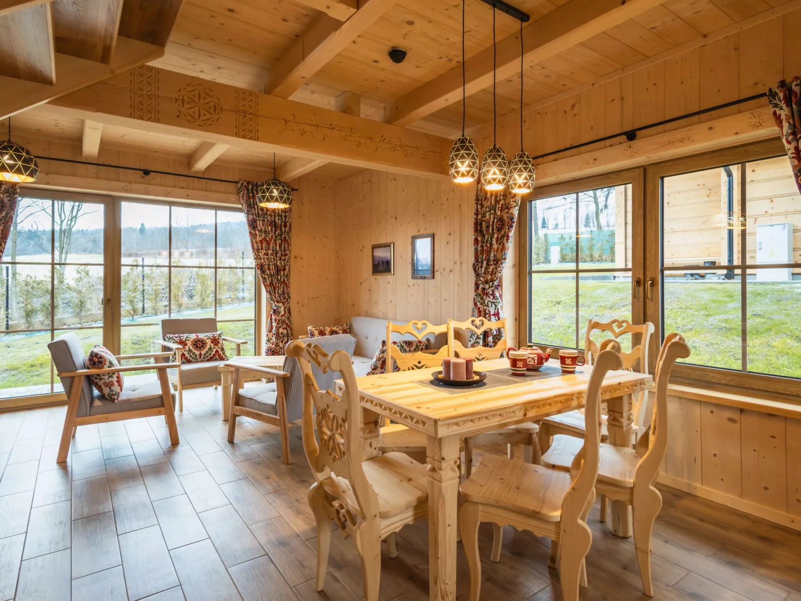 Krokus Tal Dorf unter der Tatra-Binnen