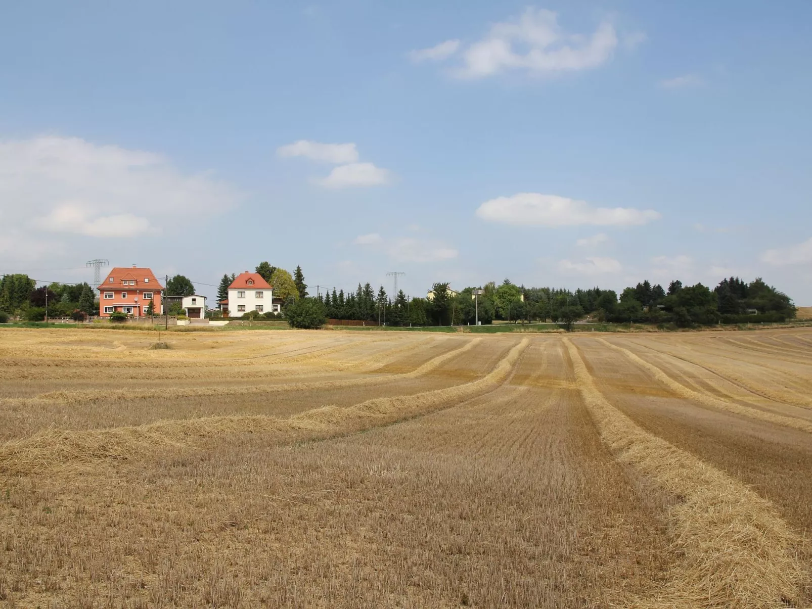 In Maxen mit Privatem Pool-Buiten