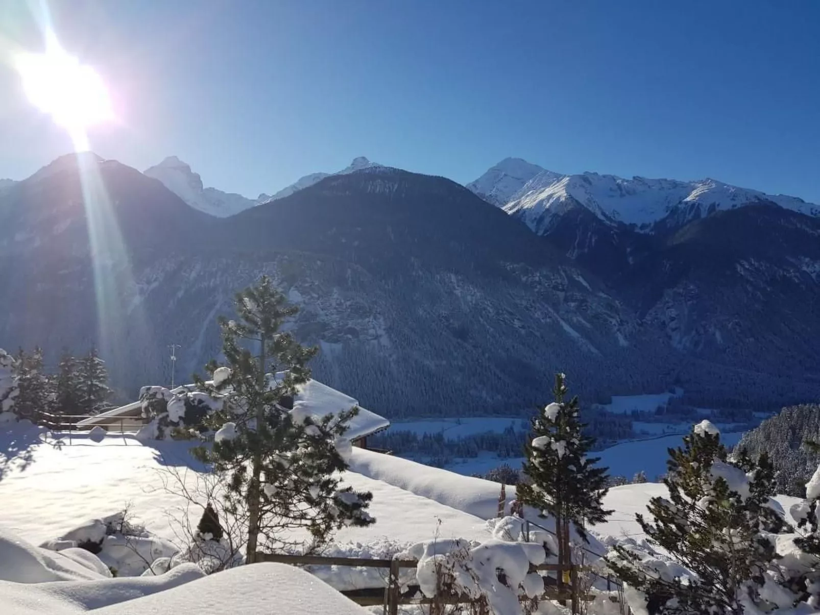 Blick auf herrliche Bergwelt-Buiten