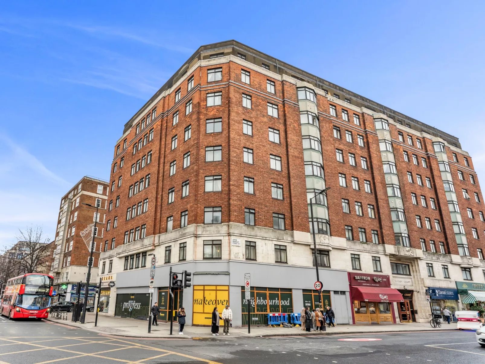 Zentrum von London Marble Arch Oxford Street Hyde Park-Binnen
