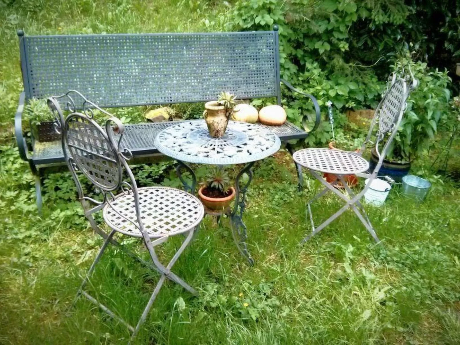 Appartement in Reetz mit Grill und Garten-Buiten