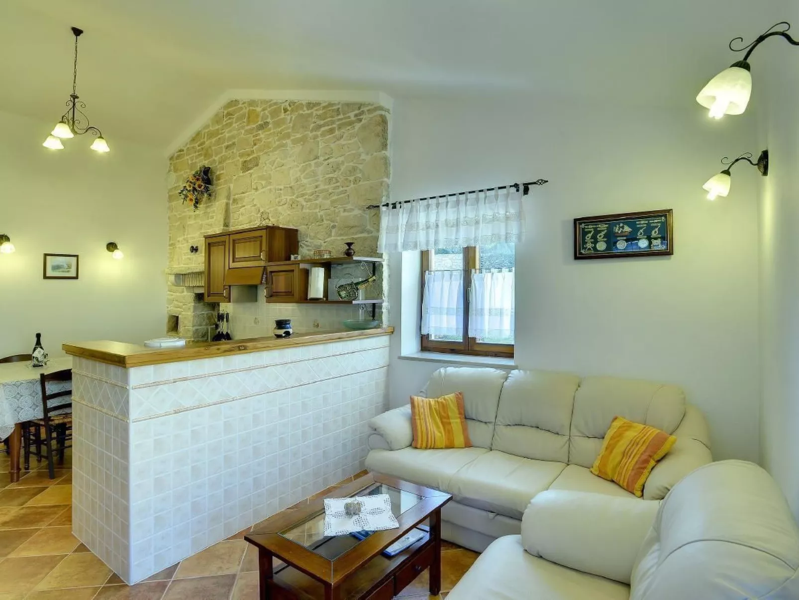 In Rakalj mit Großem Garten und Panoramablick-Binnen