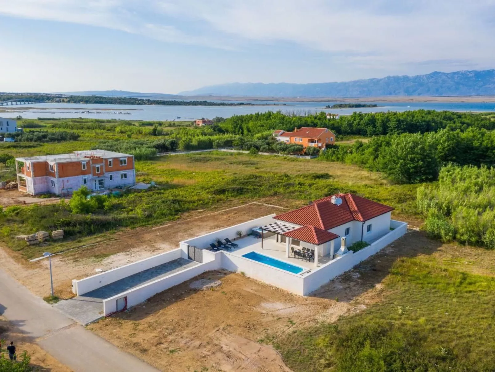 Villa mit beheiztem Pool Privlaka - TA Leut Agency-Buiten