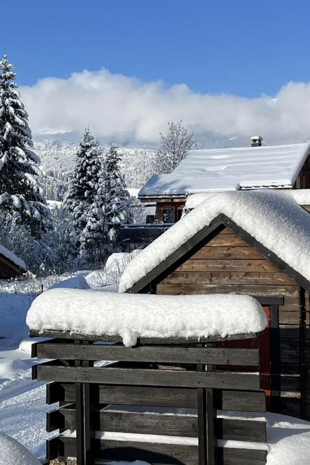 Berg-Ferienwohnung  im Chalet  Zirbeli-Buiten