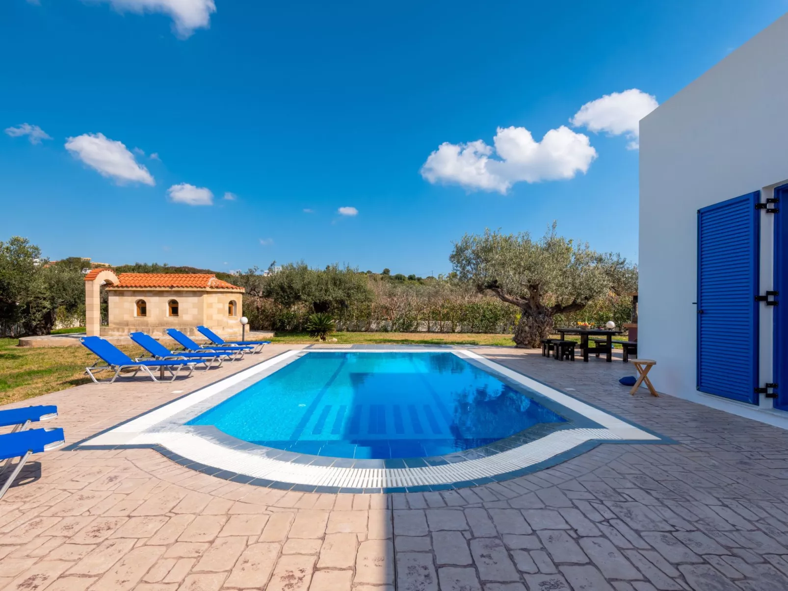 Blue Moon Villa mit tollem Pool-Buiten