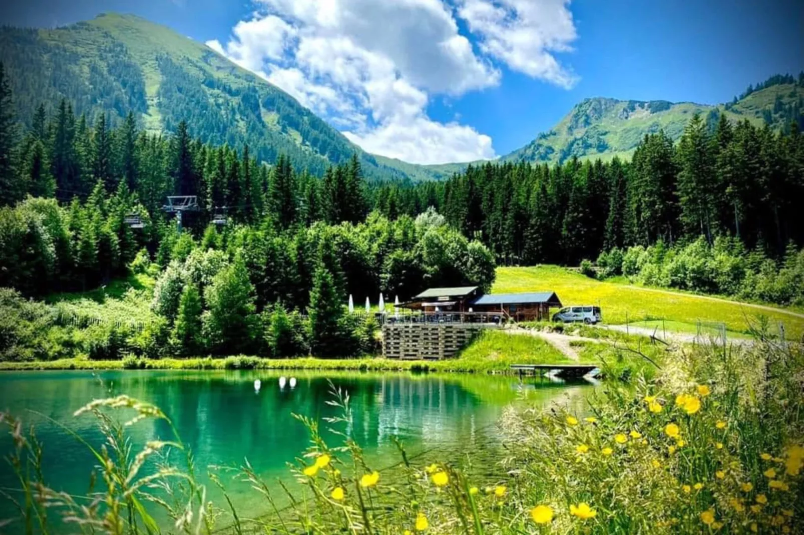 Panoramahütte Präbichl-Gebieden zomer 20km