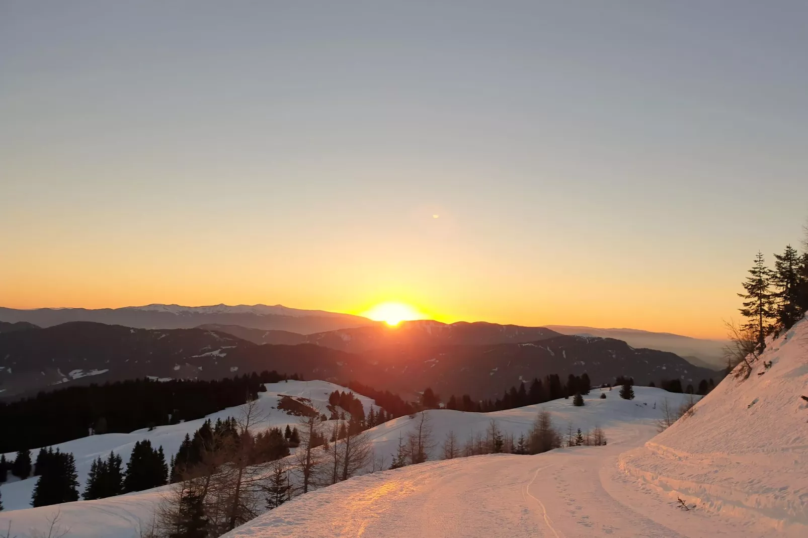 Schneiderhütte-Gebied winter 1km