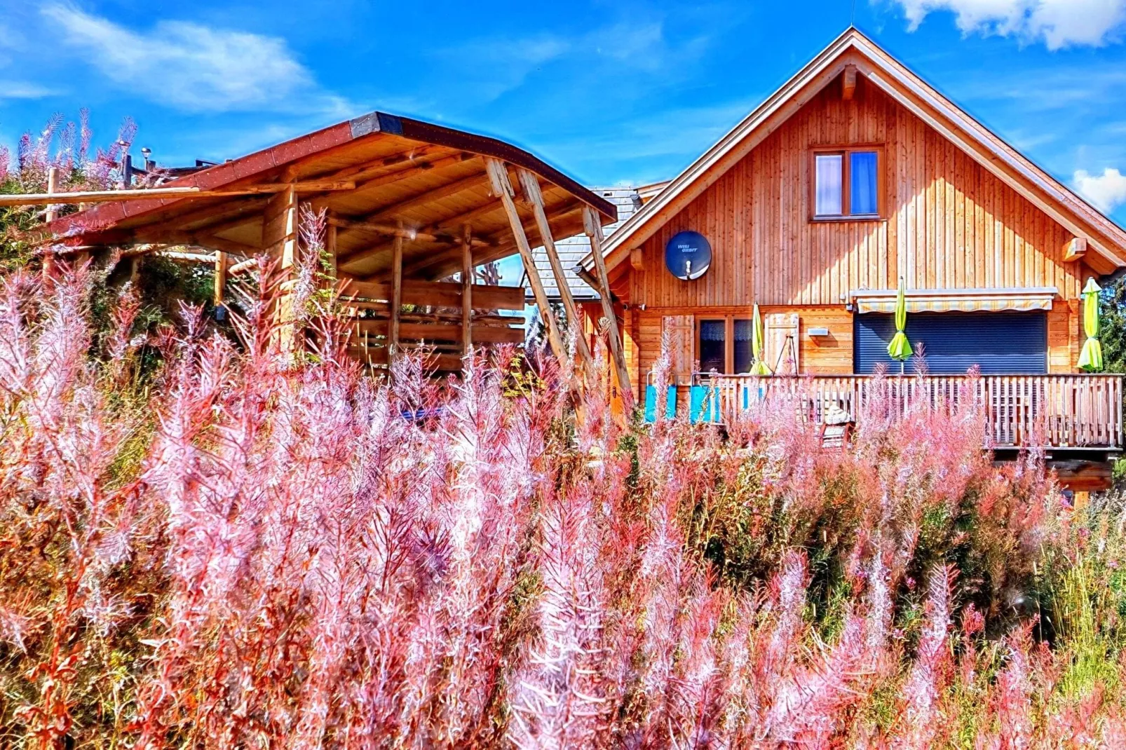 Chalet Die Berghex'n-Tuinen zomer