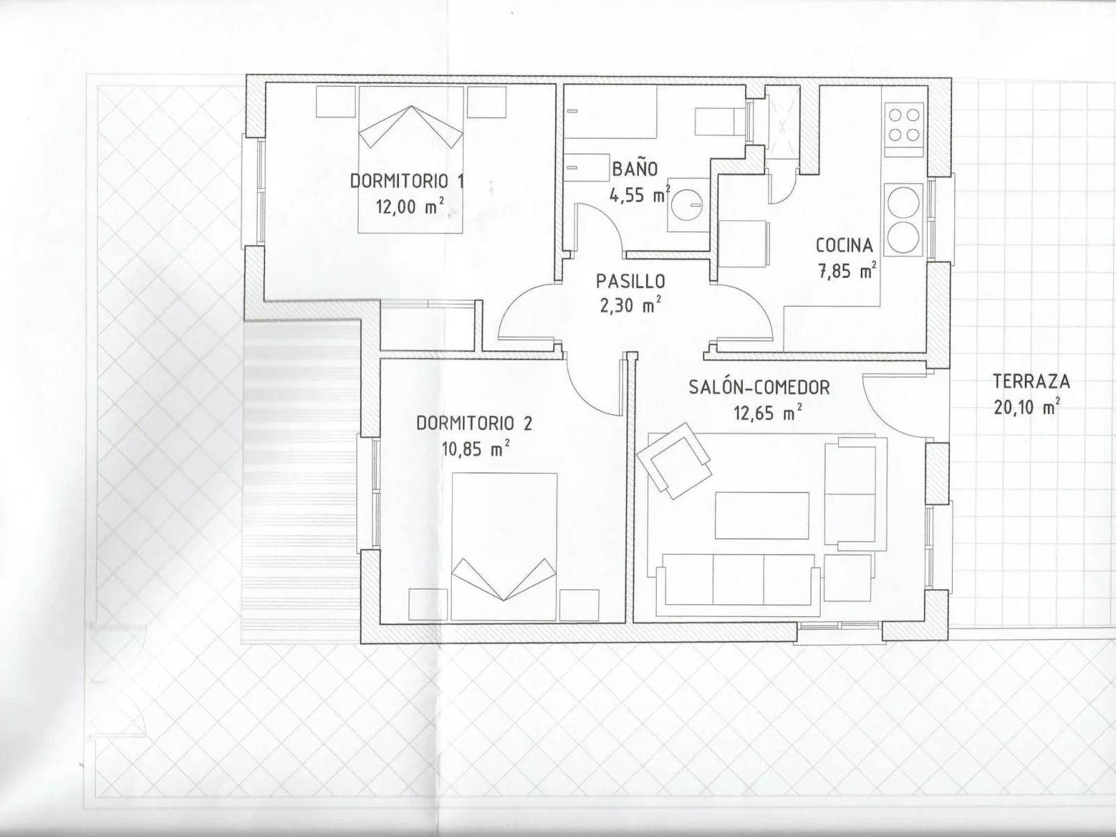 Penthouse. Klimatisierung. Strand und Sonne das ganze Jahr über-Binnen
