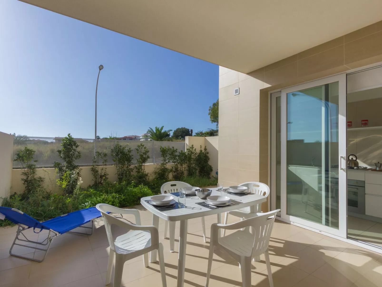 Appartamento con 2 camere al piano terra