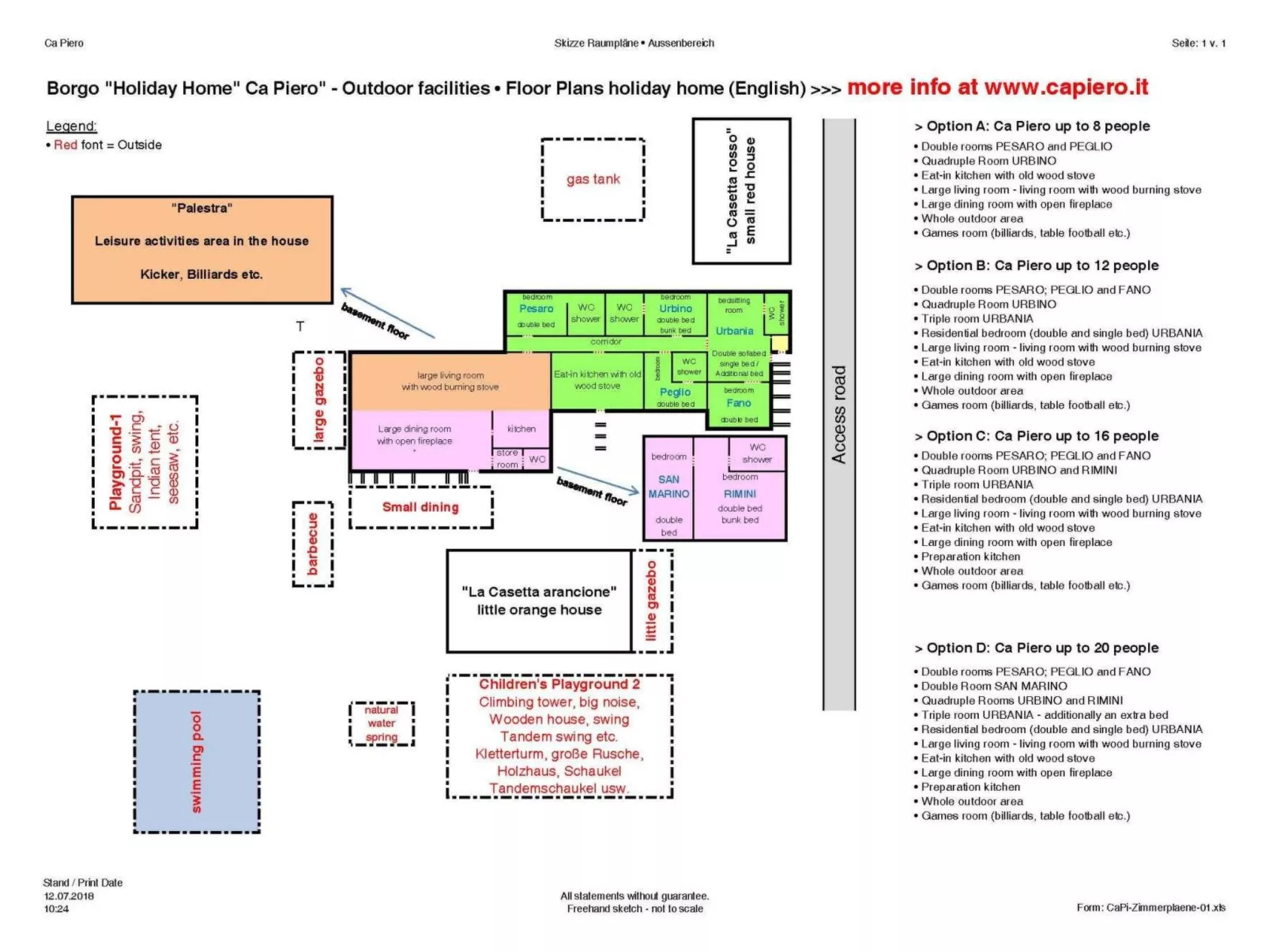♥️ ♥️ Ferienhaus Ca Piero - ein antikes Borgo (Dörfchen) OBJEKTPREIS* für 20 Pe-Binnen