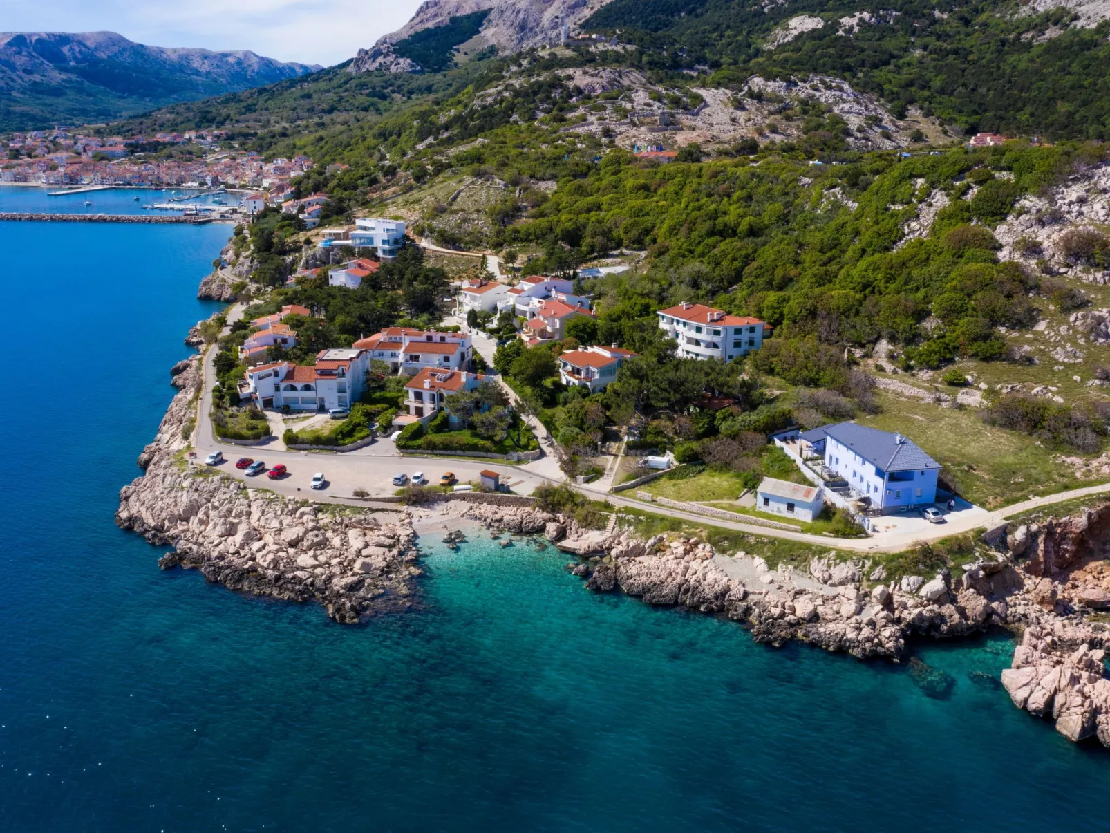 In Baška mit Eigenem Balkon-Binnen