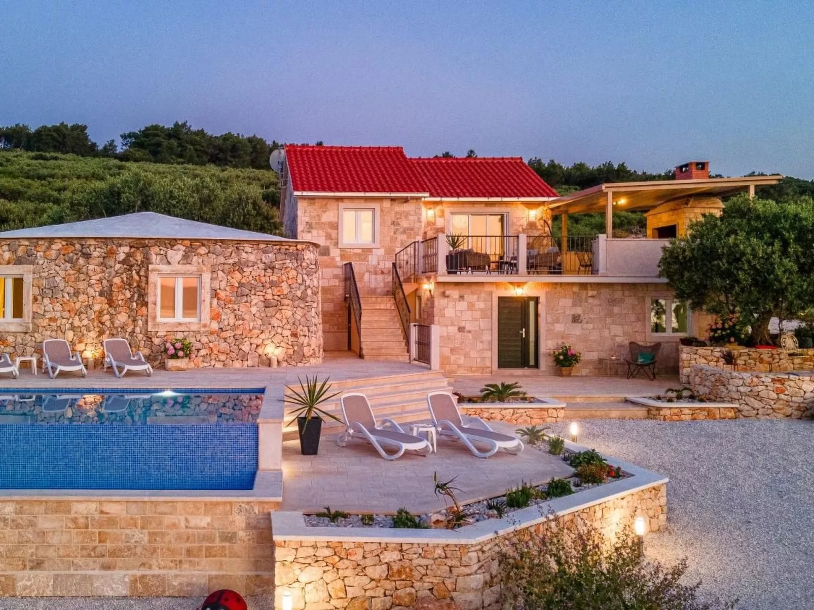 Villa Santa Lucia auf der Insel Brač-Binnen